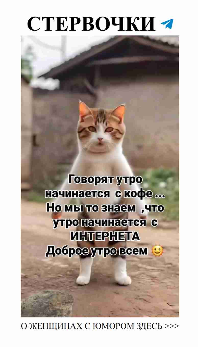 Утро начинается с любви и улыбок, будьте счастливы