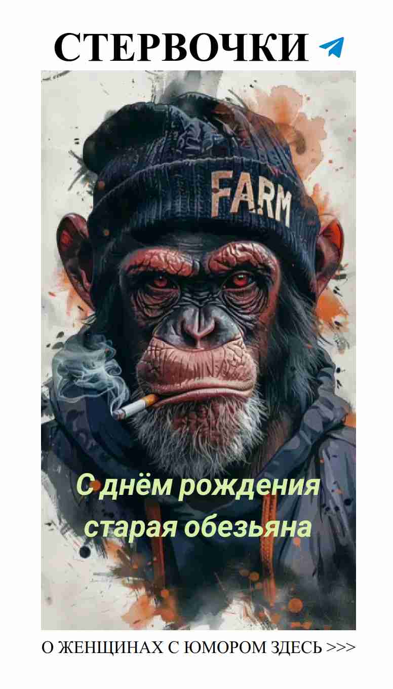 С днём рождения, старая обезьяна! Смех и любовь рядом